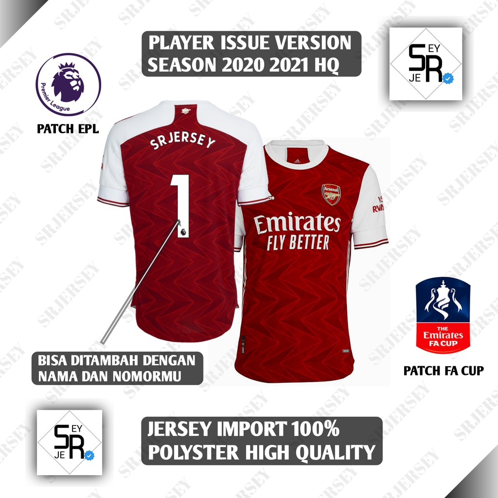 PREMIUM jersey arsenal  Home chlimachill player issue 2021 