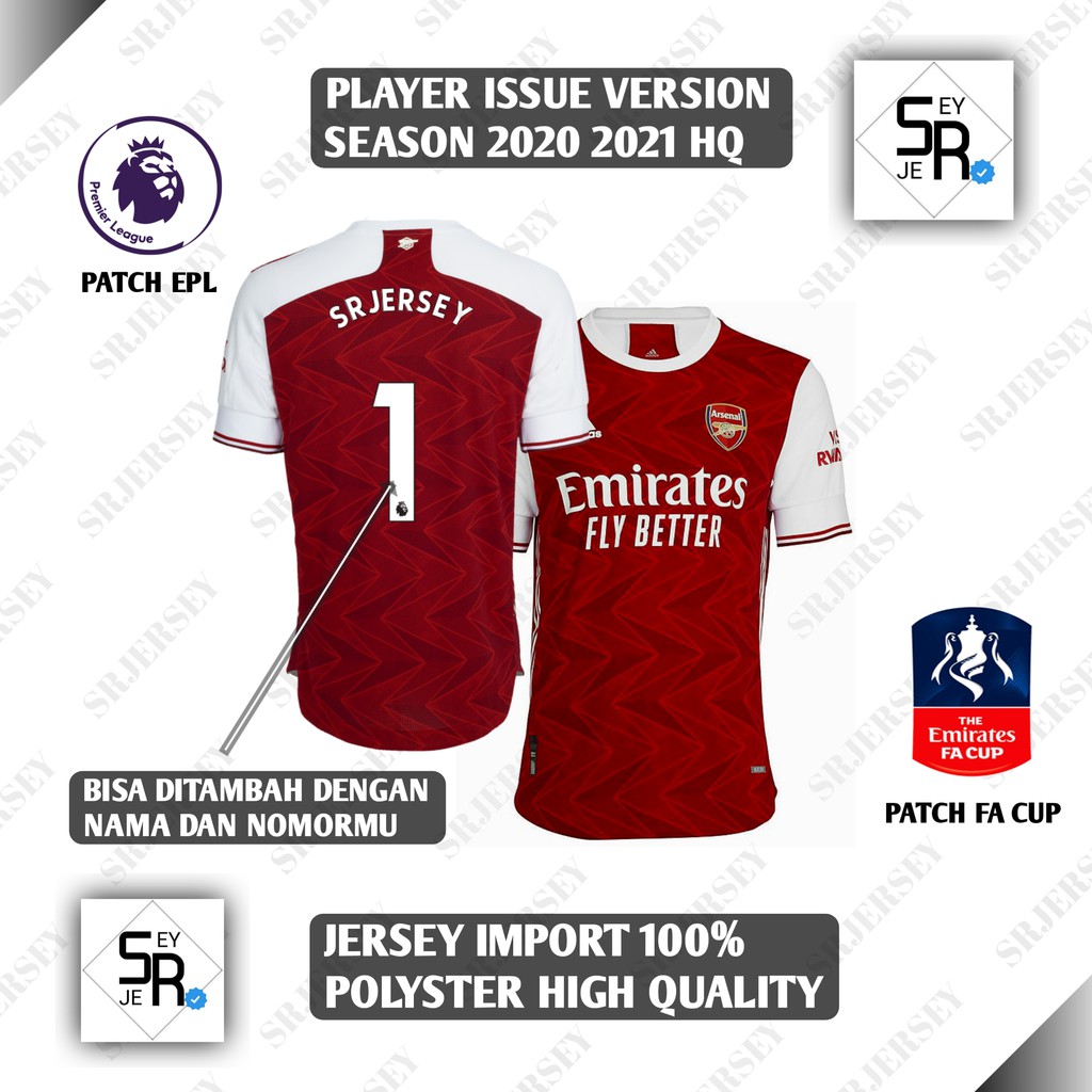 PREMIUM jersey arsenal Home chlimachill player  issue  2021 