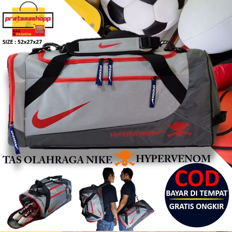 Tas Olahraga / Travel Bag / Duffel Bag / Gym Bag Nike Camo GYM Tennis Water Resist Traveling