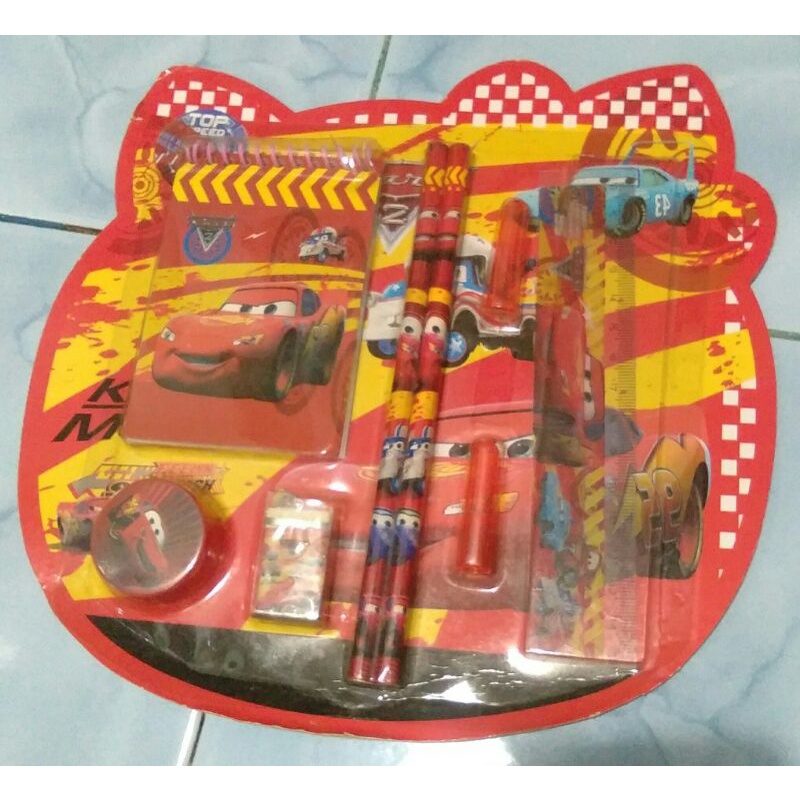 

STATIONERY SET CD167E 6 in 1 + 2 tutup pensil