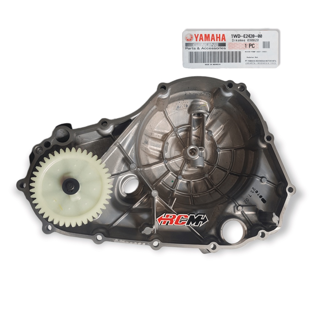 1WD-E2420-00 TEMPAT RUMAH BODY BODI COVER BESI KALTER CALTER CRANKCASE CRANK CASE BAK BOX BOK BLOCK BLOK MESIN KOPLING COPLING KANAN R25 R 25 MT25 MT 25 ORI ORIGINAL YAMAHA YGP ASLI