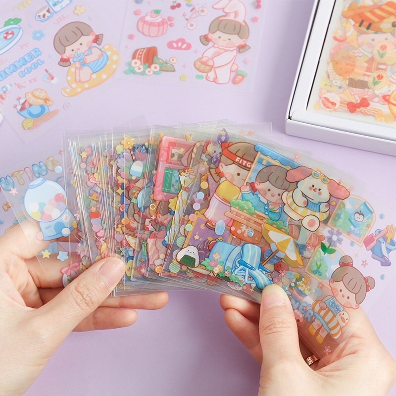 5 LEMBAR STIKER ACAK LUCU AESTHETIC DECO PLANNER DIARY BUNGA SCRAPBOOK KIYOWO KAWAII KOREA UNIK KARAKTER KARTUN HEWAN PELIHARAAN ANAK PEREMPUAN ORGANIZER DEKORASI CASING LAPTOP HP BOTOL AIR MINUM VIRAL TIKTOK MURAH TAHAN AIR CUTE BERUANG KELINCI