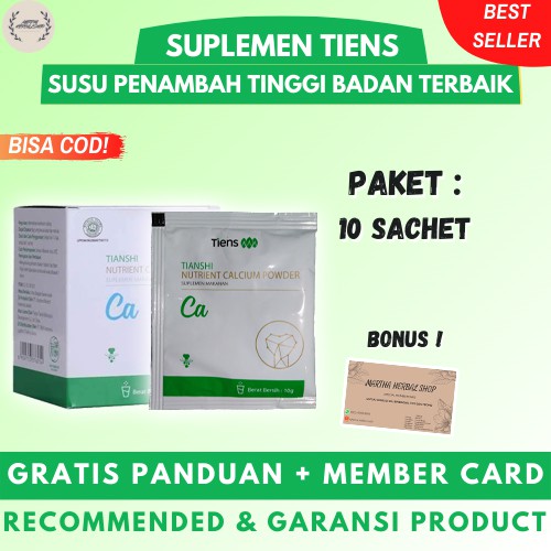 

[COD] Suplemen Susu Kalsium Peninggi Badan Penambah Tinggi Badan Paket 10 Sachet