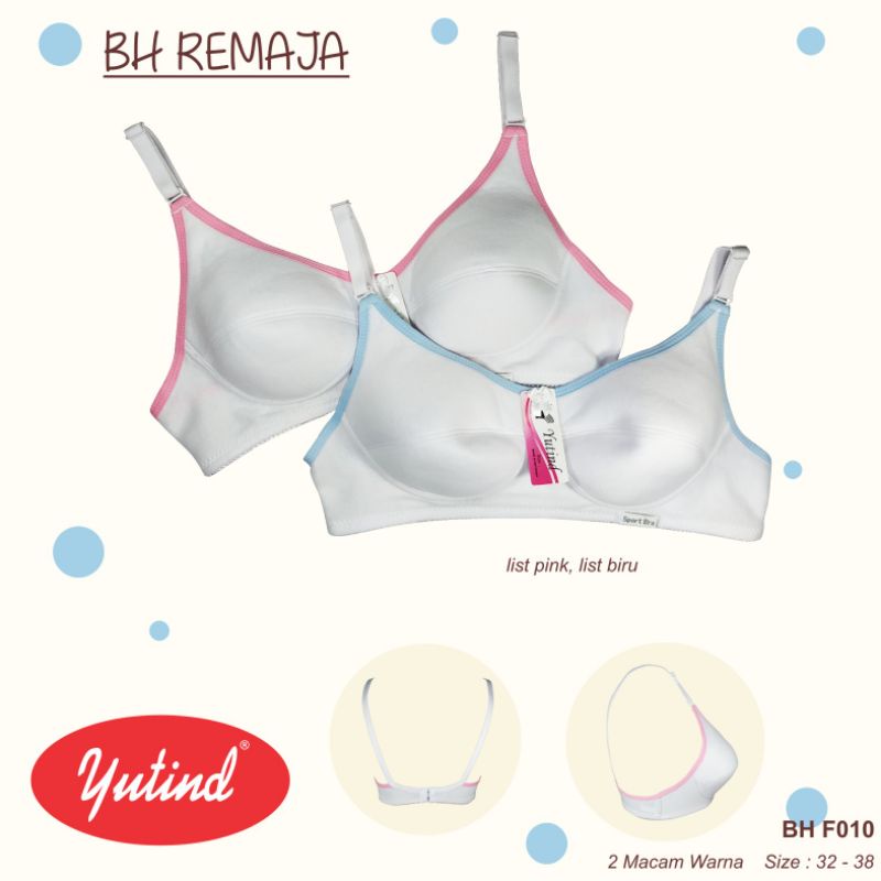 Bra BH Pelajar Remaja YUTIND  F010 | PUTIH UK 34-36