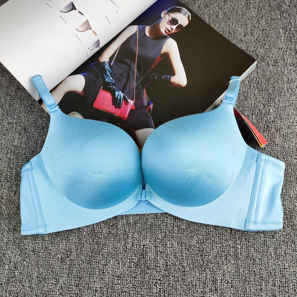 BRA WANITA BW- 6125 , KAITAN DEPAN IMPORT TIDAK ADA KAWAT BUSA NYAMAN BAGIAN TIPIS PAS RAMPING BERNAPAS TIGA DIMENSI BH TIDAK ADA JEJAK TIDAK LICIN LEMBUT BRA TEBAL SIZE 32-38