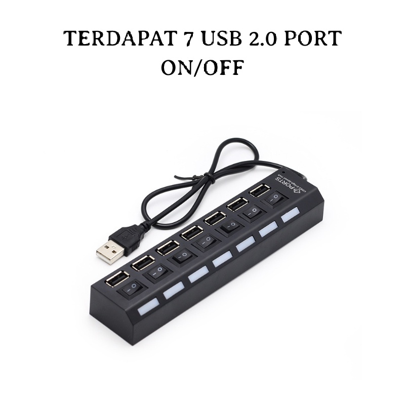 USB HUB 4 PORT ON OFF KABEL USB 2.0 4IN1 / 7 PORT USB 7IN1 USB 2.0 SWITH ON OFF