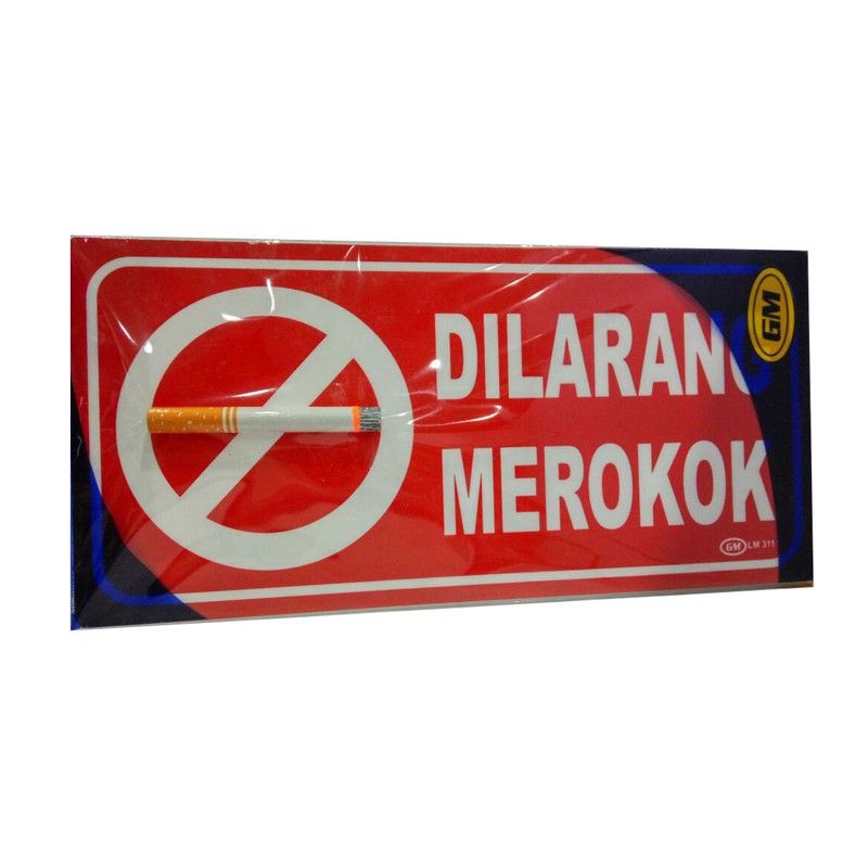 GM LABEL MEDIUM 3D LM 311 WARNA DILARANG MEROKOK