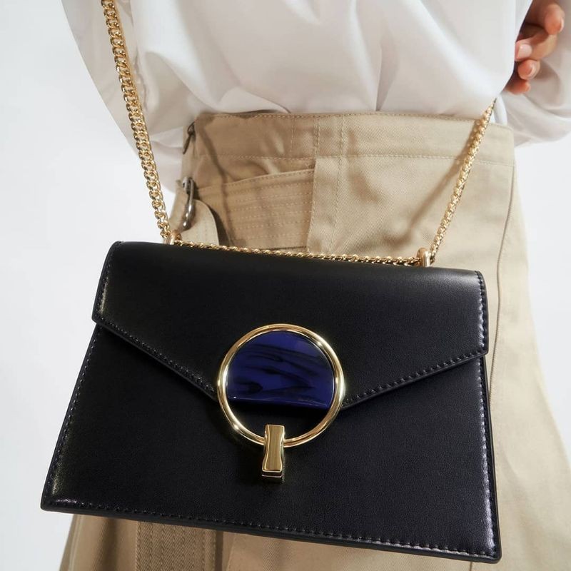 9.9 SALE | CK Stone-Embellished Shoulder Bag