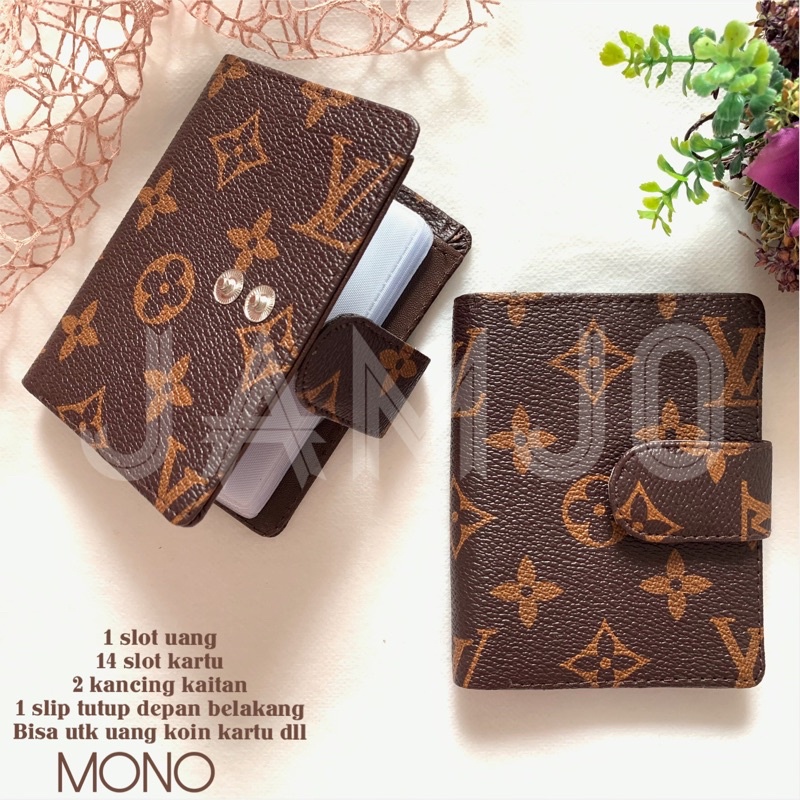 DOMPET KARTU KANCING IMPORT ELVI 14LBR JAMJO C