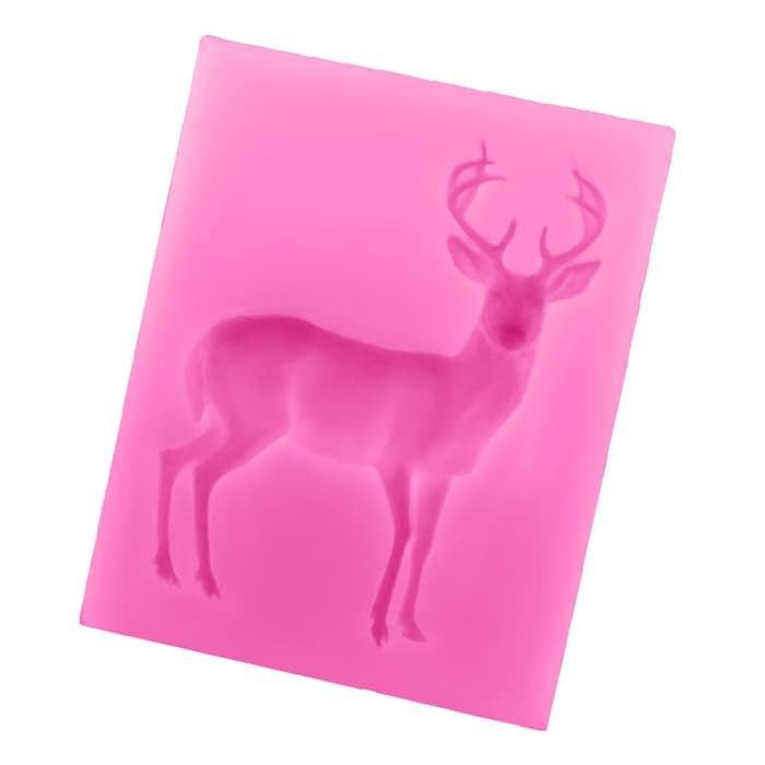 3D Silicon Mold Fondant Cake Decoration - Christmas Deer