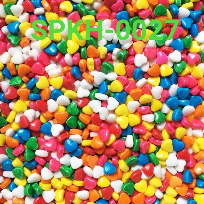 

SPKH-0027 SPRINKLES SPRINKLE SPRINKEL 500GR HATI WARNA WARNI TERMURAH