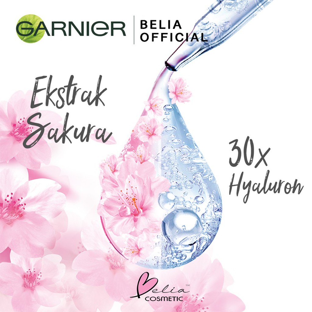 ❤ BELIA ❤ Garnier Serum Sakura White Hyaluron 30x Booster Serum 7.5mL | 30mL (✔️BPOM)