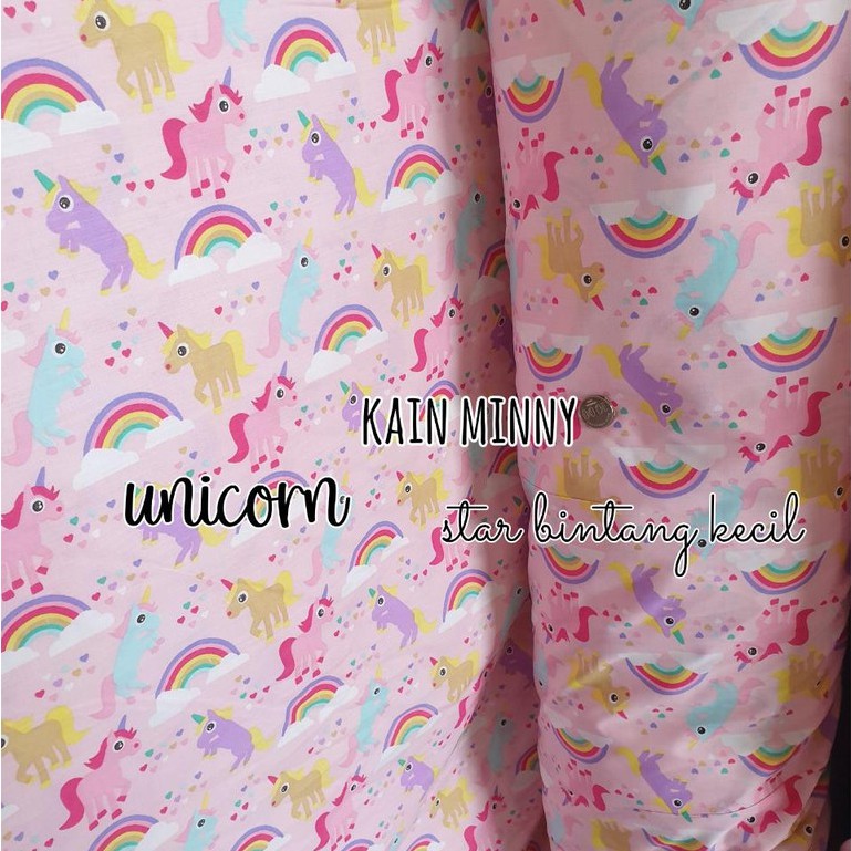 UNICORN - KAIN SPREI KATUN LOKAL METERAN STAR BINTANG KECIL