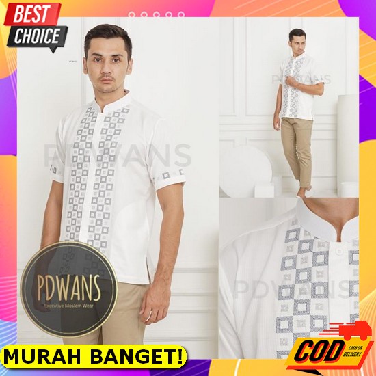 Firsthand Baju Koko Pria Haekal Pakaian Muslim Kurta Dewasa Lengan Pendek Baju Koko Muslim Lengan Pe