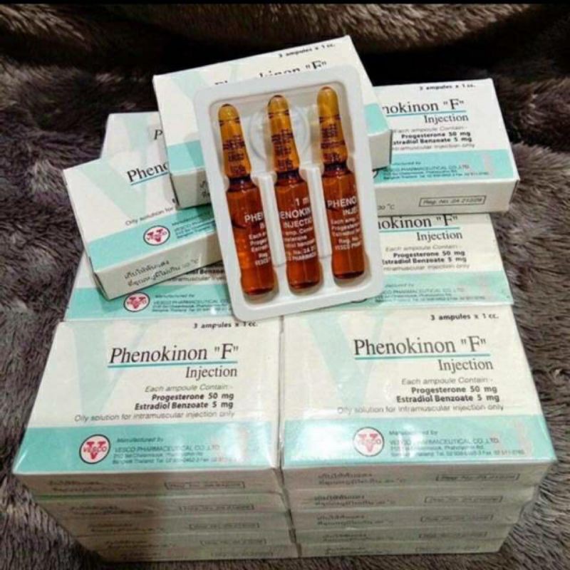 Eceran PHENOKINON F INJECTION ORIGINAL VESCO THAILAND- Phenokinon “F” injection Hormon wanita