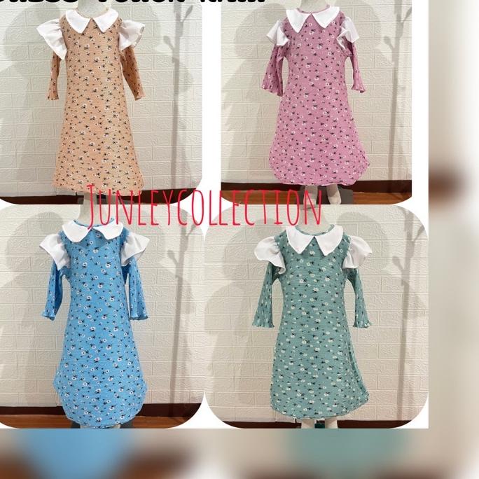 Miliki Dress Turun Naik Anak 2-7 Tahun / Dress Turun Naik Viral untuk 2-7 tahun / dress turun naik k