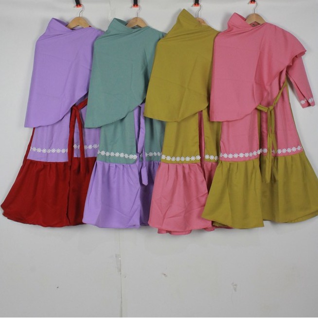 Gamis ANAK ARSY wollycrepe set