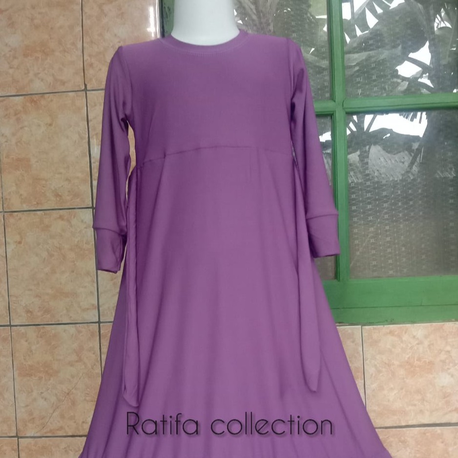 Gamis Jersey Anak Usia 5-6 tahun, By Ratifa collection.