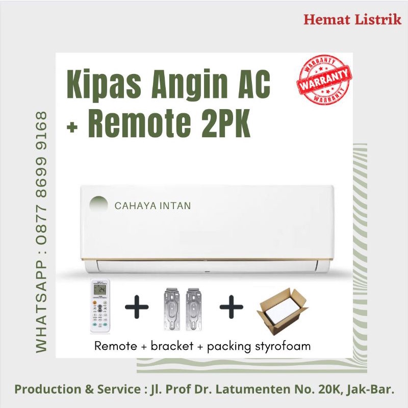Kipas Angin Model AC 2 PK Remote (Polos/Karakter)