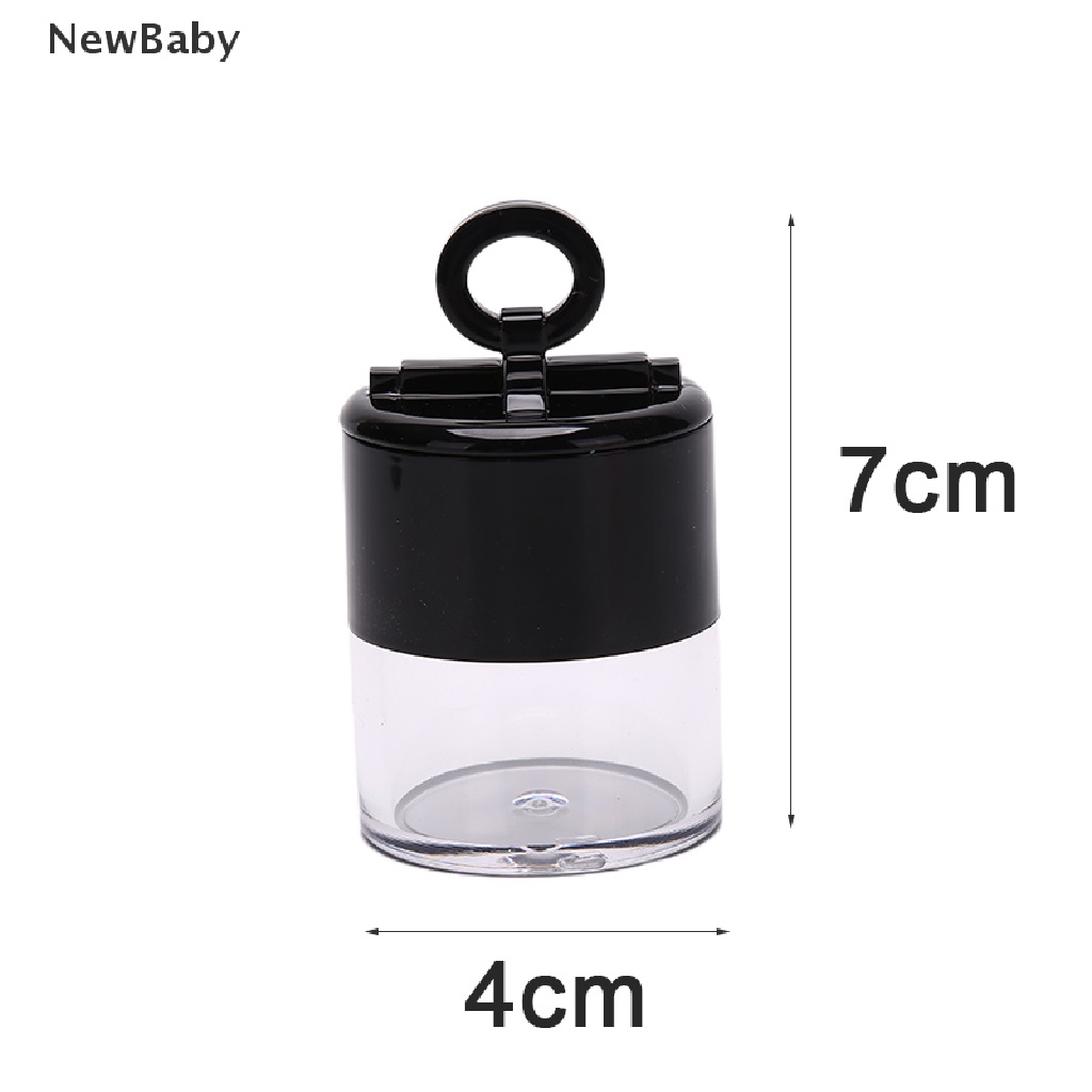 Newbaby Kontainer Kosong 10g Portable Bahan Plastik Dengan Puff Untuk Bedak Taburmakeup