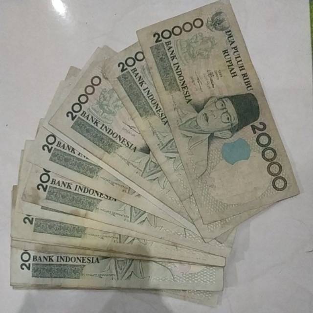 Uang kuno 20rb 20000 rupiah 20.000 rupiah ki hajar dewantara tahun 1998 uang kuno asli