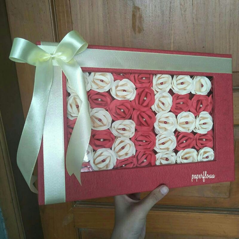 

Paper flower in box