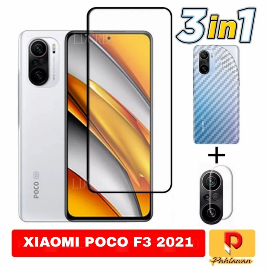 Tempered Glass Xiaomi Poco F3 2021 Plus Tempered Glass Camera+Garskin