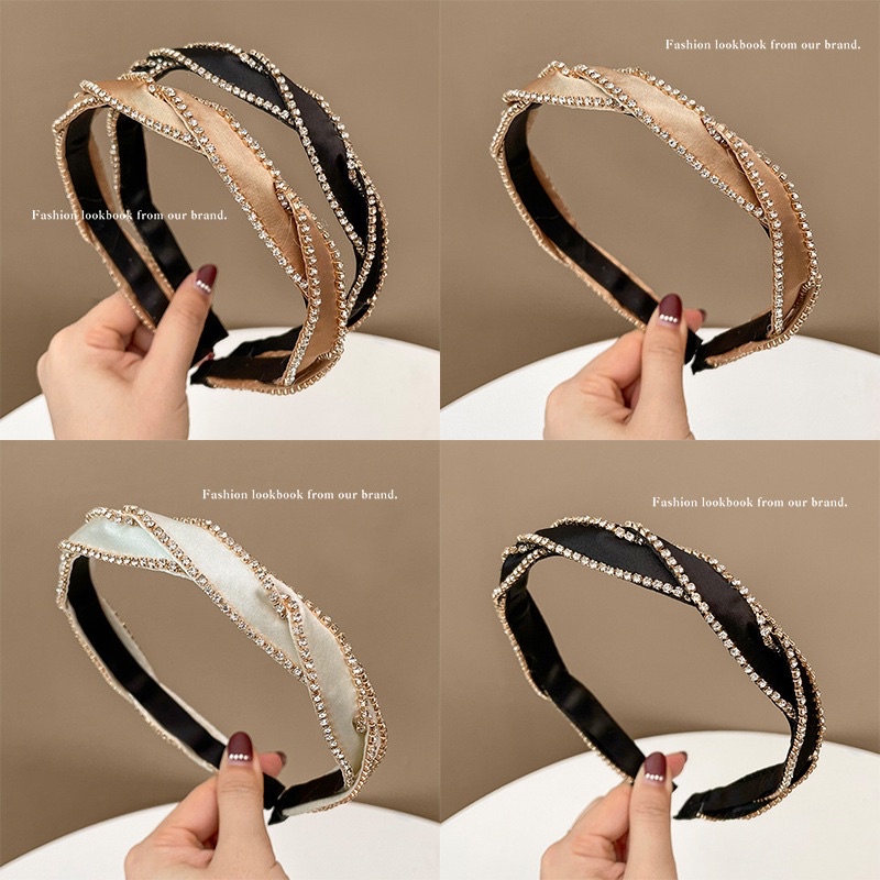 Bando-123/Bendo FASHION/Premium Bandana Simpul Twist Elastis Ala Korea Untuk Wanita Bando