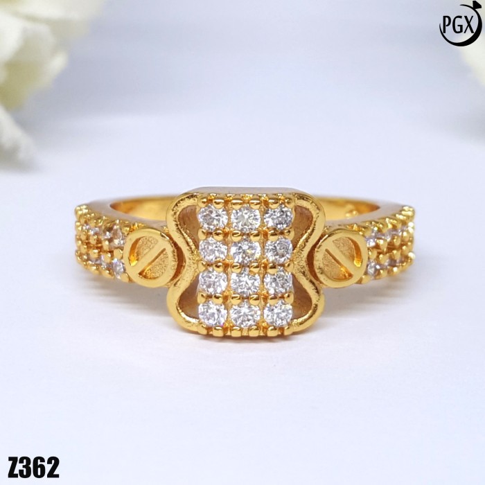 Cincin Berlian Replika Perhiasan Xuping Asli Original Lapis Emas Z355