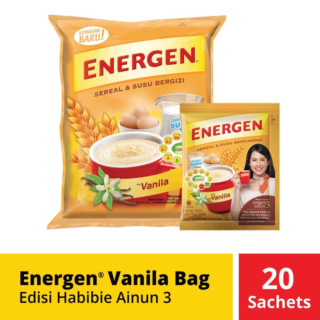 

PROMO ENERGEN VANILLA BAG EDISI HABIBIE AINUN 3 TERMURAH