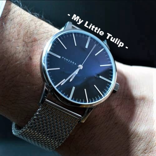 JAM TANGAN WATCH BNIB PANZERA BREUER 44 CELTIC MESH (BLACK) HITAM