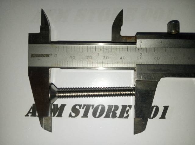 Verseng L M6 X 50 (5cm) stainless 304