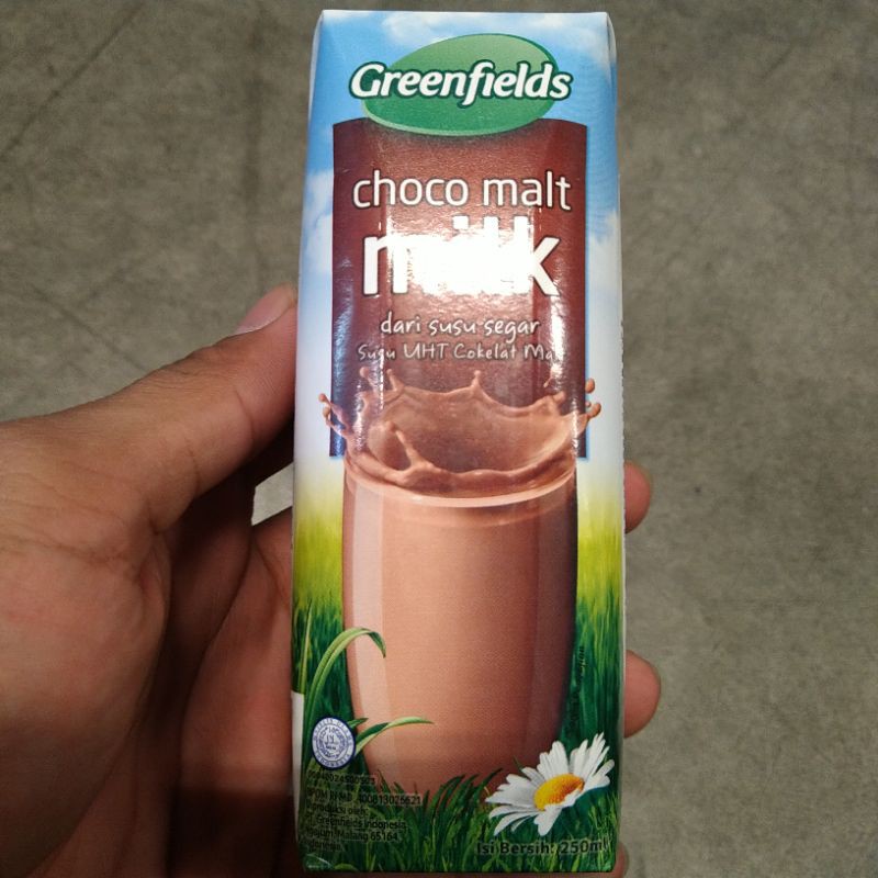 

Greenfields chocomalt UHT milk 250ml susu segar