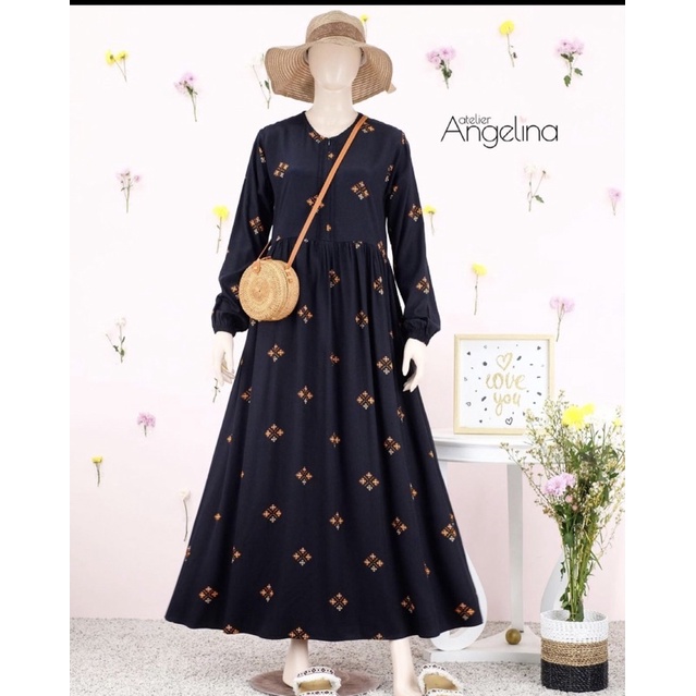 Atelier Angelina Dress Black Ethnic XS
