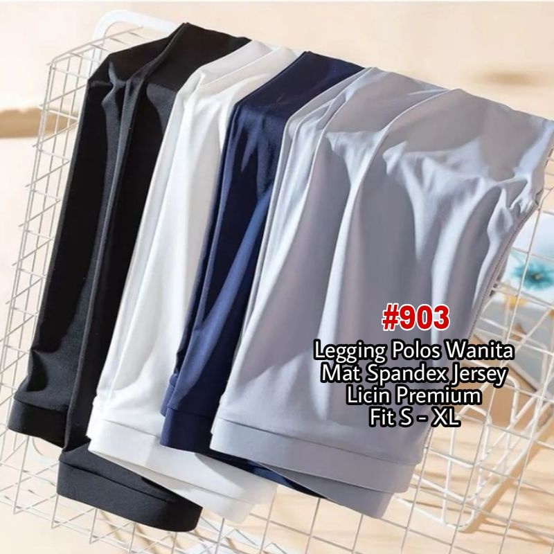 ☄️COD☄️ Legging Polos Wanita Premium Spandex Jersey Licin Fit S-XL (Bb 40-65 kg) /Leging Panjang Wanita