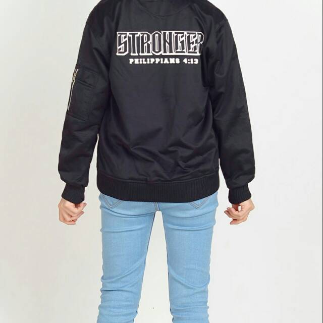 JAKET BOMBER / JAKET KRISTEN / BOMBER KRISTEN / BAJU KRISTEN / BOMBER UNISEX / CUSTOM BOMBER 05