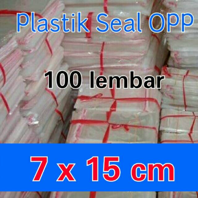 Kantong 7x15 Plastik Opp Seal Lem Perekat Kemasan Souvenir Kue 7x15 cm