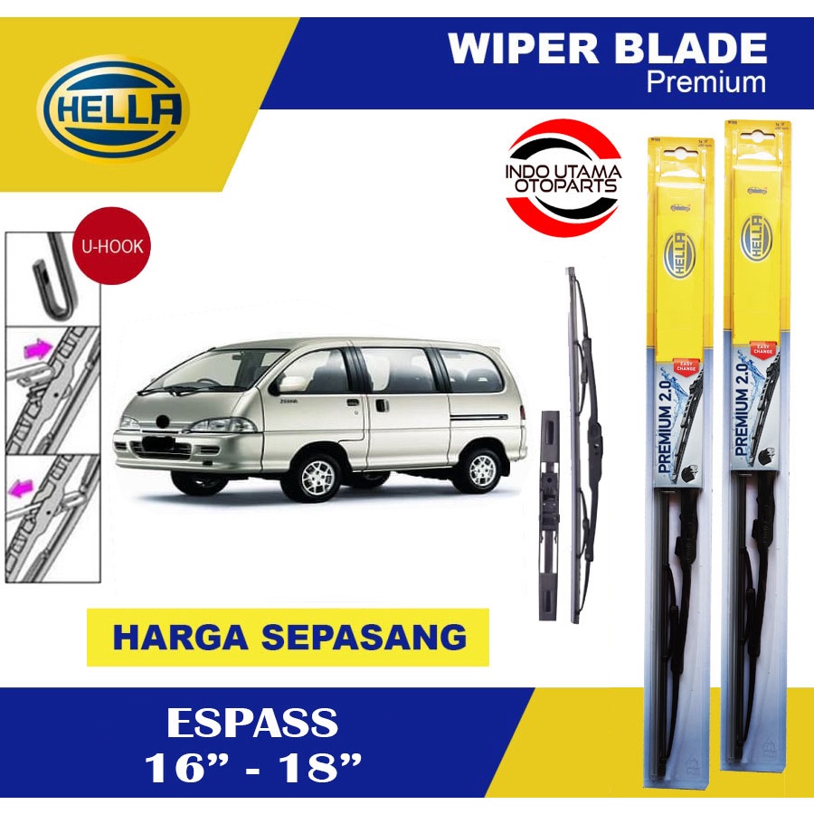 Wiper Blade Mobil Espass HELLA Premium 2.0 (16-18)