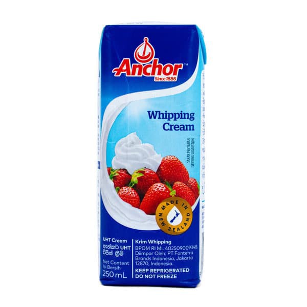 Whip Cream Anchor Whipping Cream Anchor 250Ml Anchor whipped cream cair wipped cream wiped cream