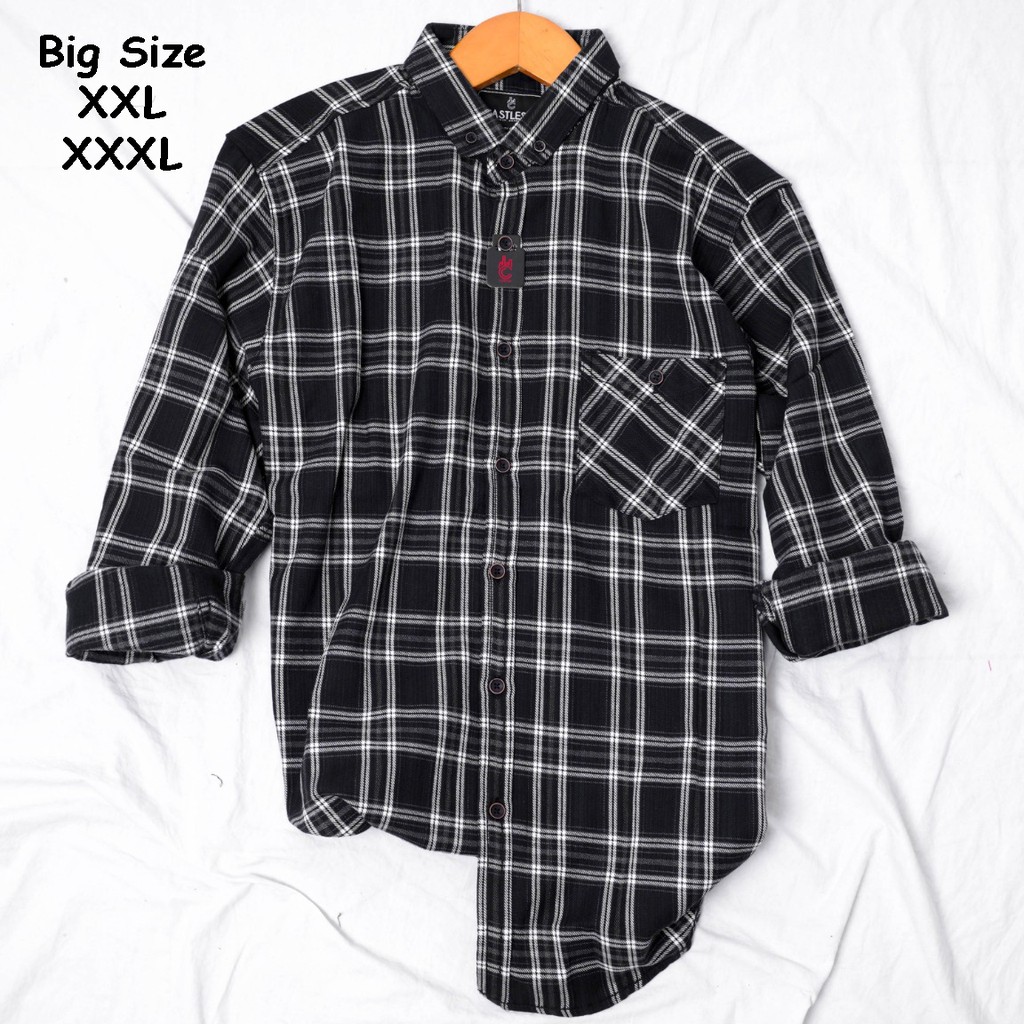  Kemeja  Flanel Pria  Big size Flanel Pria  Size Jumbo Premium 