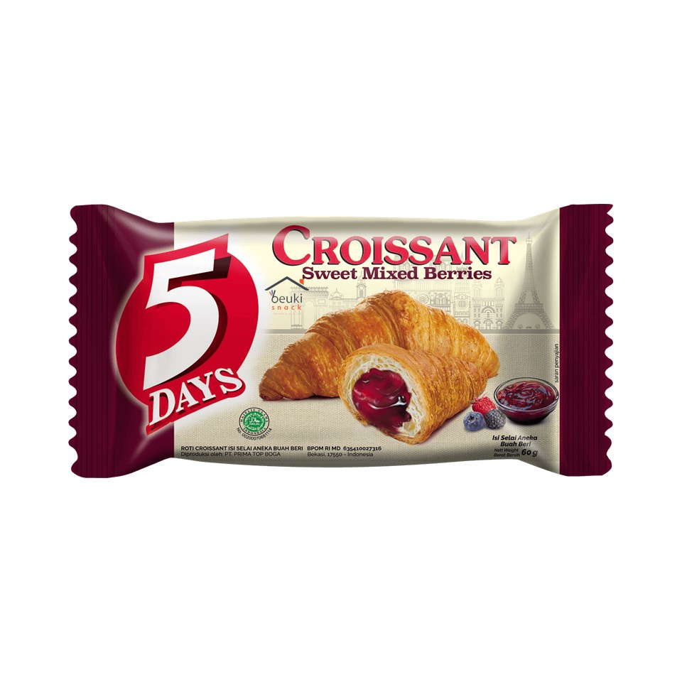 

AJ03 5Days Croissant Sweet Mixed Berries 60g