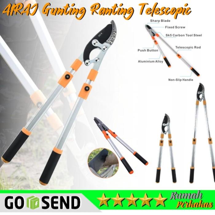 Gunting Dahan Gagang Panjang Gunting Ranting Pohon Tinggi Tajam