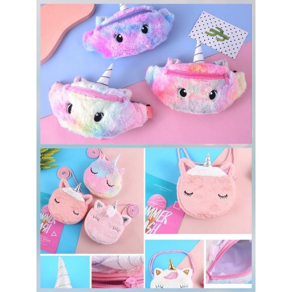 Tas slempang unicorn/waistbag unicorn