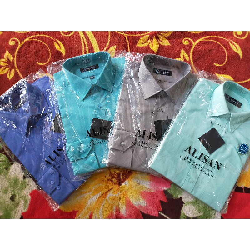 Jual Kemeja Alisan Polos Lengan Panjang Shopee Indonesia