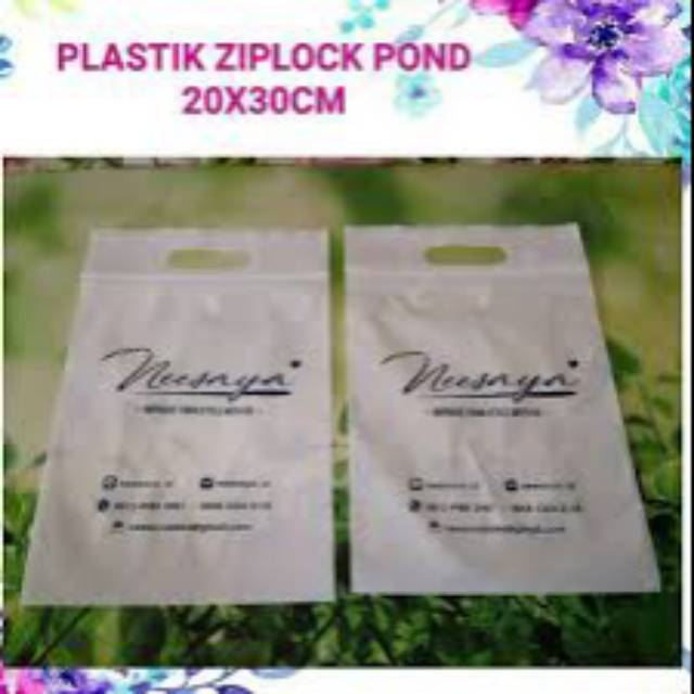 PLASTIK SABLON CUSTUMN DESIGN KLIPPOND ZIPLOCK 20X30 (+6)