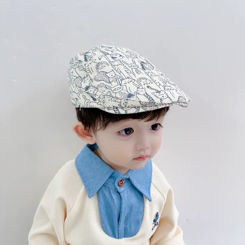 Topi Beret Anak Balita Unisex Laki Laki Perempuan Model Varian