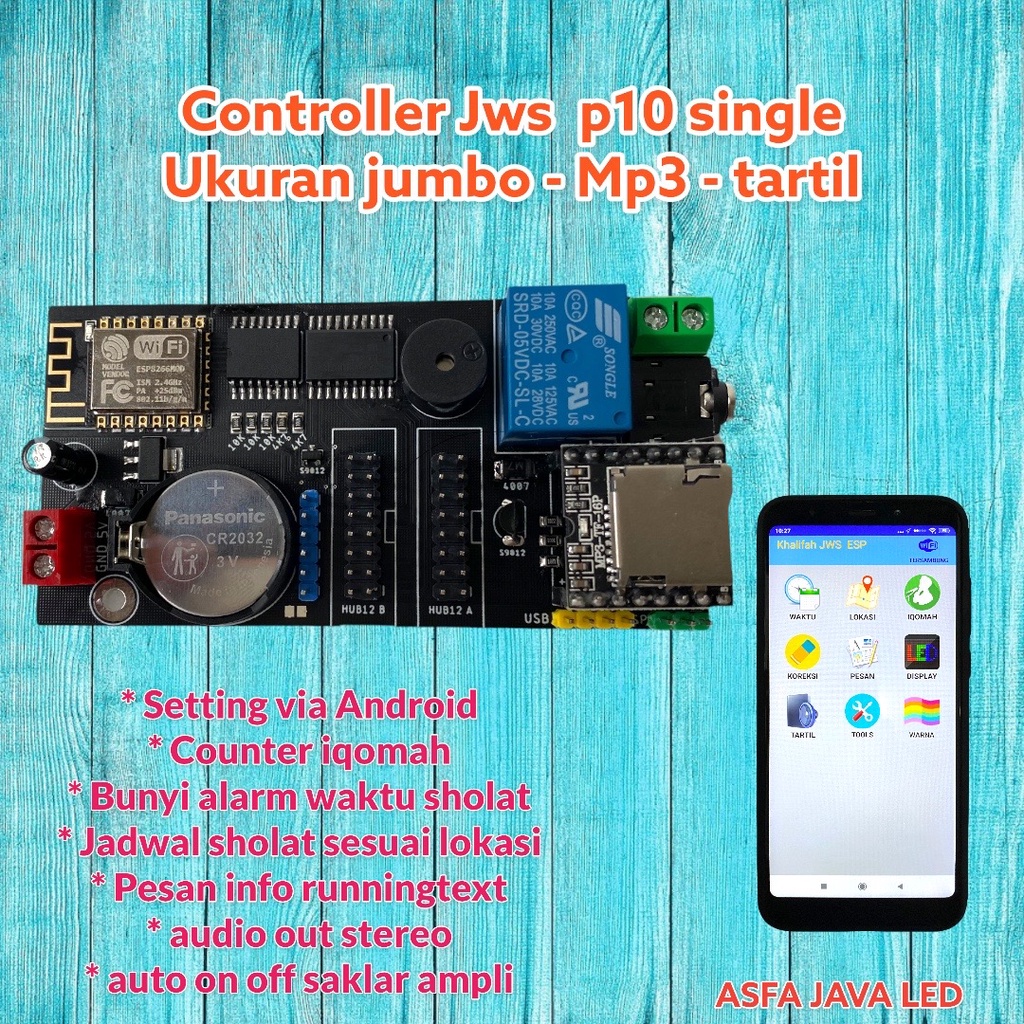 CONTROLLER JWS P10 - SINGLE COLOUR - JUMBO - MP3