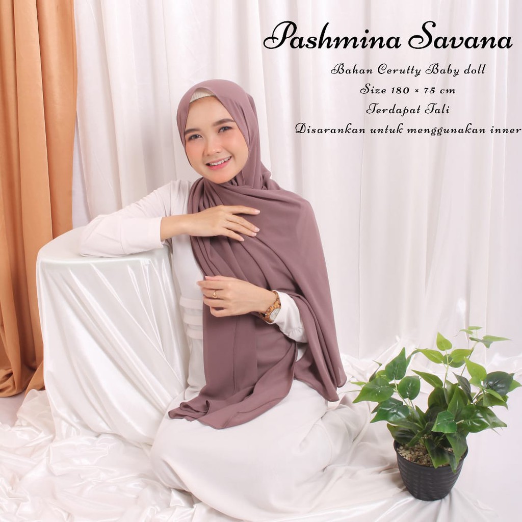 PASHMINA TALI CERUTY_JILBAB/HIJAB  PASHMINA TALI - PASHMINA SAVANA - BAHAN CERUTTY BABYDOLL PREMEIUM