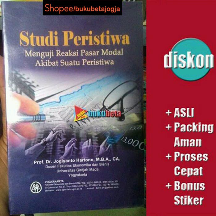 Studi Peristiwa, Menguji Reaksi Pasar Modal - Jogiyanto | Shopee Indonesia