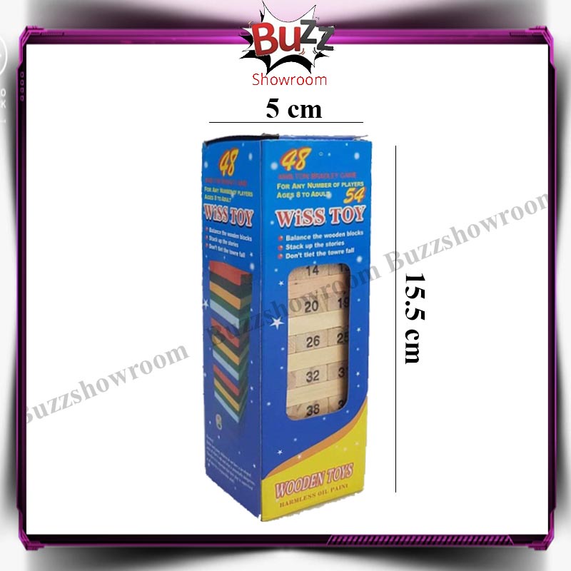 Wooden Stacko Angka Mainan Anak Wiss Toys Mini